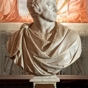 Michelangelo, "Busto di Bruto" (dal Bargello)