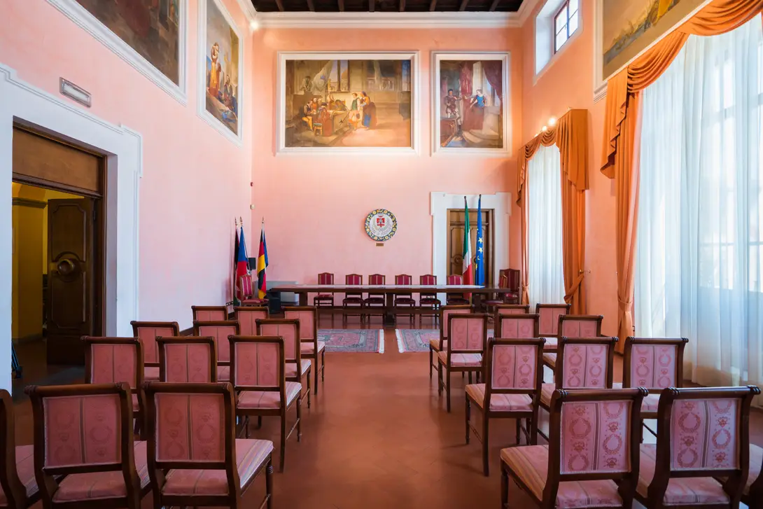 Sala delle Eroine - Ciclo di affreschi Ferdinando Folchi 