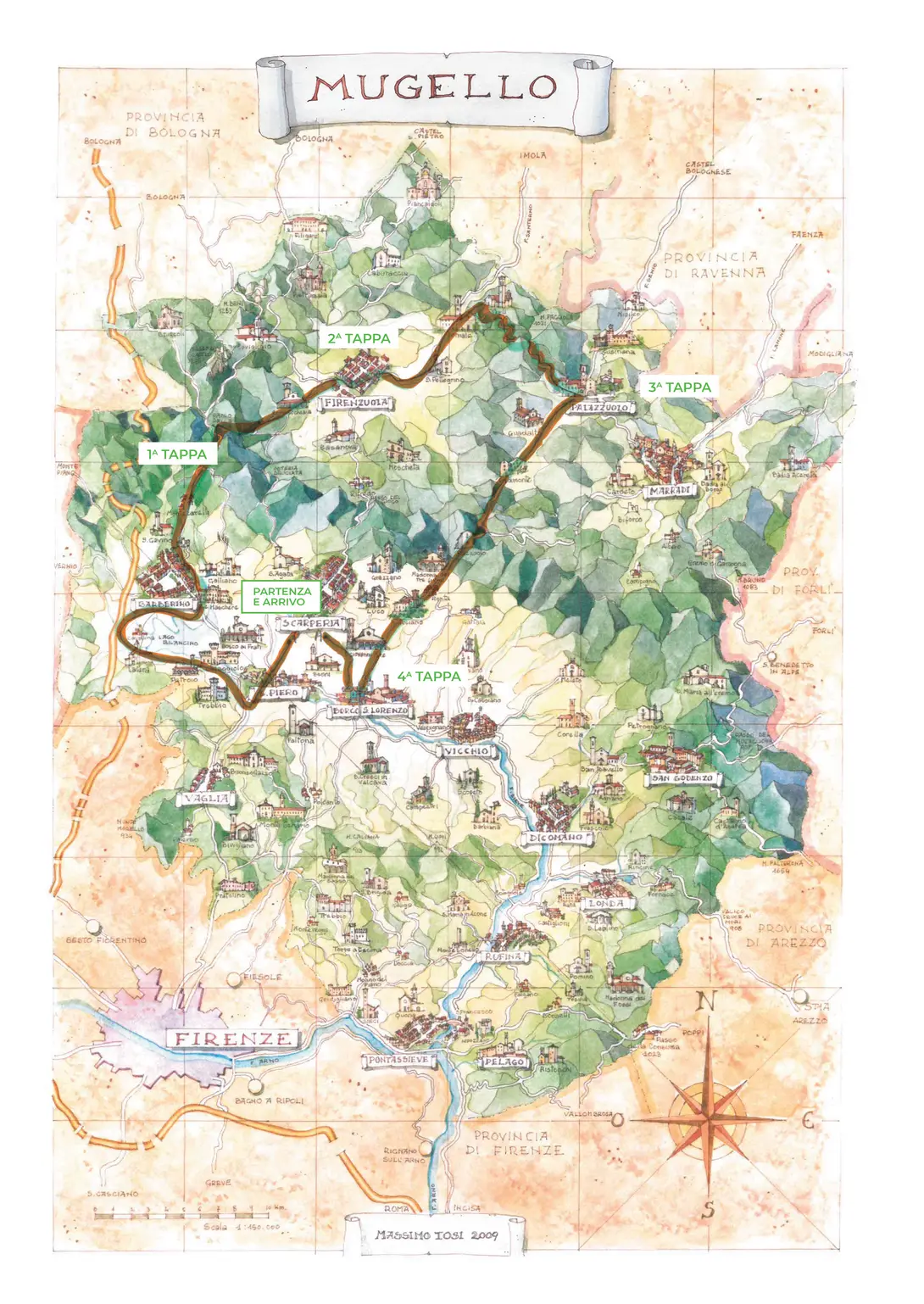 itinerario granfondo