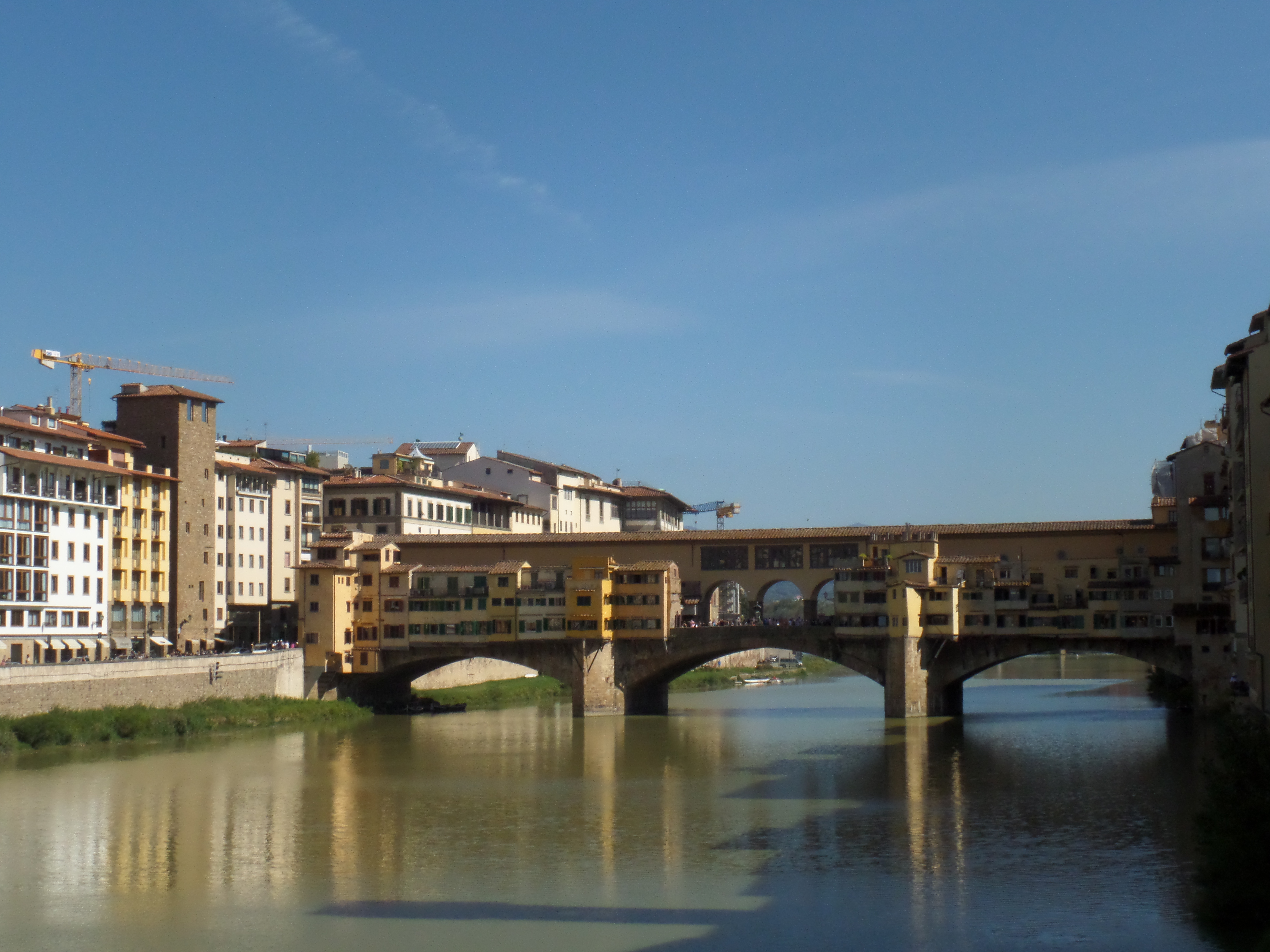 il Ponte Vecchio, su cui  passa il Vasariano