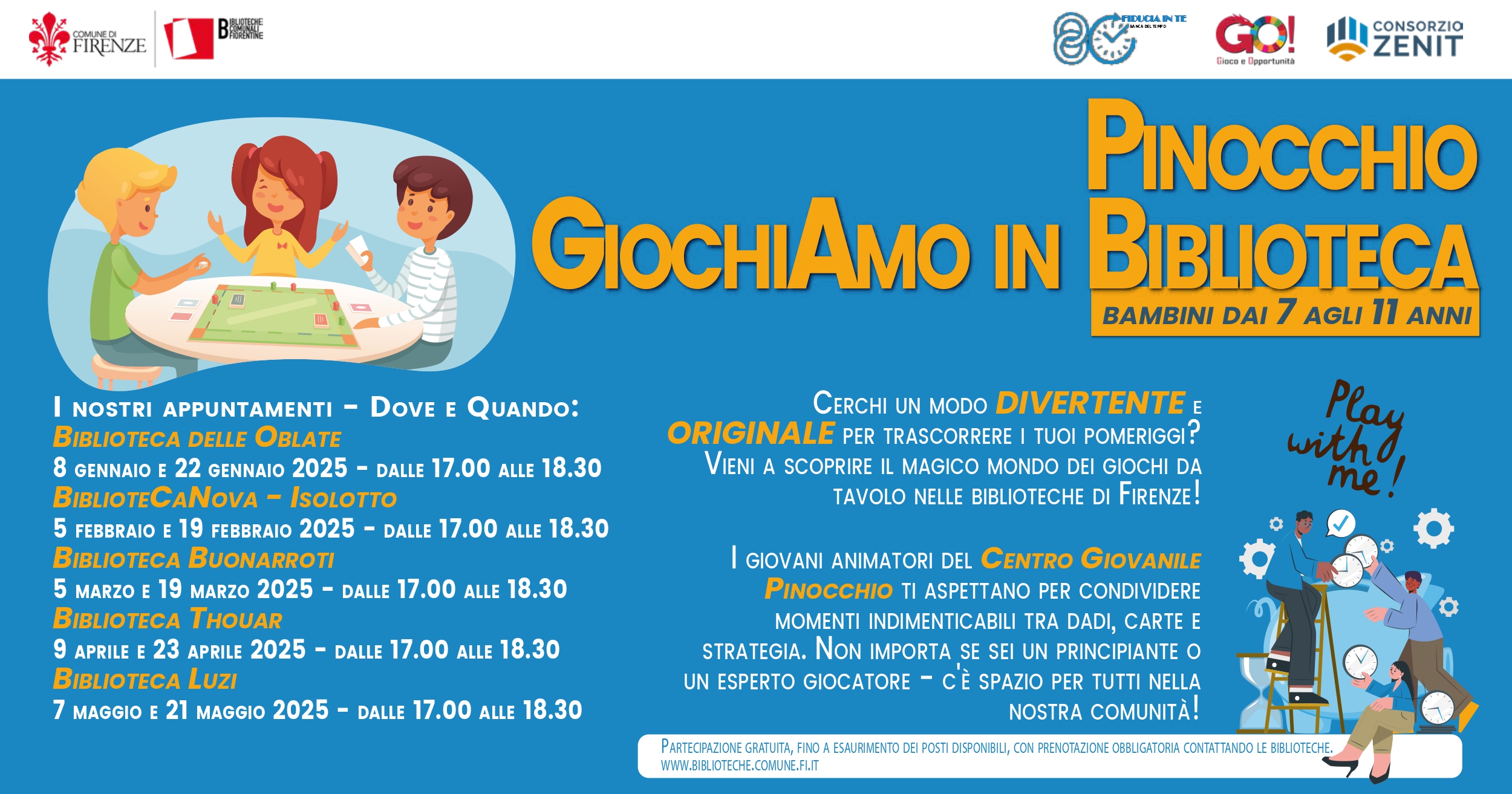 Pinocchio: giochiAmo in Biblioteca