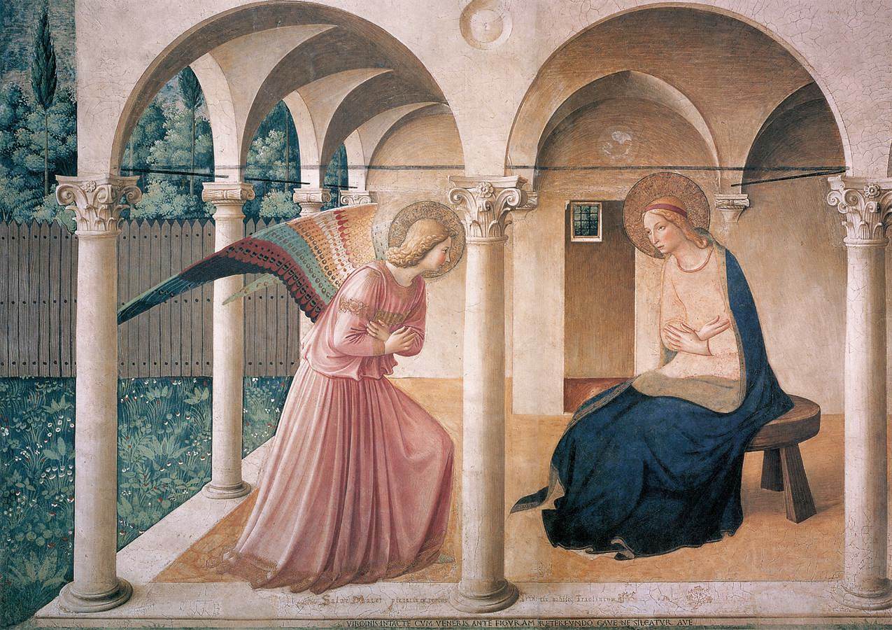 Annunciazione. Beato Angelico, museo di San Marco