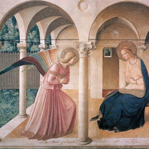 Annunciazione. Beato Angelico, museo di San Marco